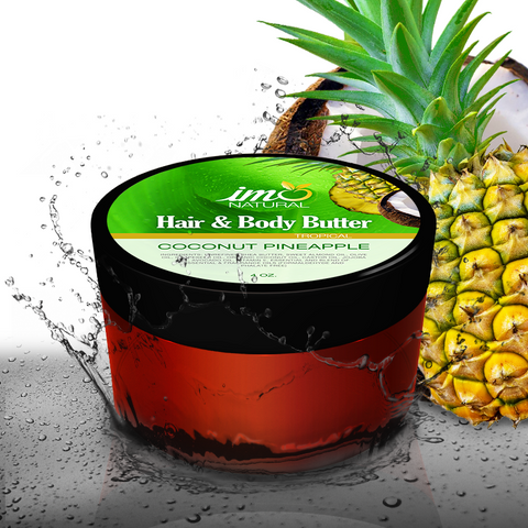 4oz Beauty Coconut Pineapple Hair and Body Butter - ImoNatural